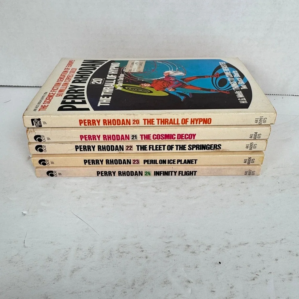 Perry Rhodan Sci-Fi Lot 20-24 Ace Books Clark Darlton K.H. Scheer Kurt Mahr